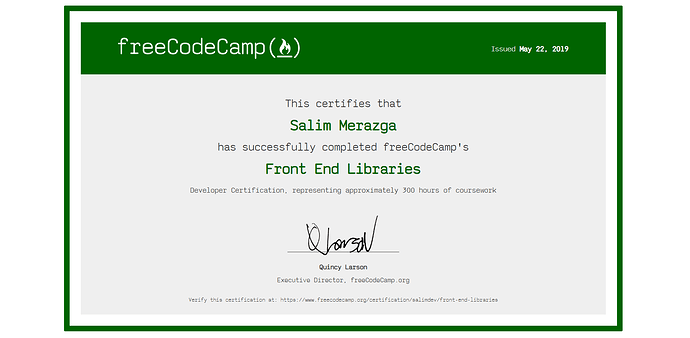 Frontend course by Free Code Camp