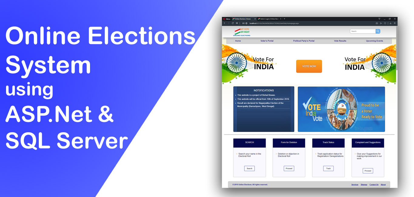 Online Election System using ASP.Net bishal-biswas.github.io | Bishal Biswas